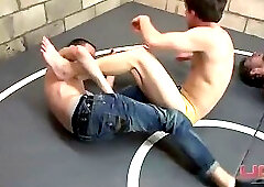 Ballbusting wrestling