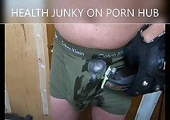 Magic Wand Strokes Jizz Into CK Lingerie