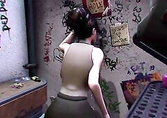 CG Woman Sees Futanari Wang Throughout Gap