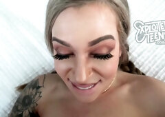 Roni Surrenders to Teen Blonde Passion in Hotel Heat