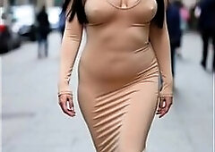 Aged Chicks Walking Downtown – Giant Saggy Melons Jiggling NO BRASSIERE Part 9 [AI generated]