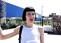 Ersties - Hawt Delfine Does Nasty Things Inside the Store