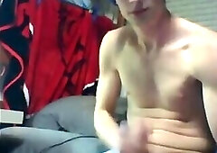 Twink Jacks Off In His Dorm Room