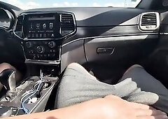 rubbing his rod in his shorts in public