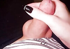 POV my pp playing with vibratjr and cum