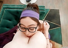 Busty Brunette Babe Gets Stuck In A Washing Machine