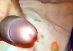 Big dicked shemale cums twice once again