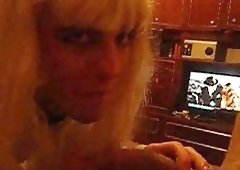 Dirty crossdresser sucks POVs tool