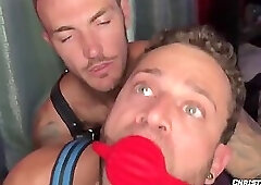 ChristianWilde: Quin Quires Lusty Eyes Glow As Christian Wildes Cock Stuffed His Throat