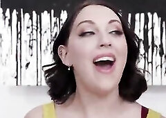 Large breasts brunette hair applicant hired after banging 2 bbcs
