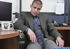 Office hunks sucking and riding cocks