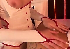 Tranny Nurse Sucked and Fucks