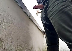 Peeing In My Pants Watching From The Balcony