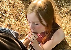 Naughty college girl Yuiwoo lost in the woods is willing to do anything to escape