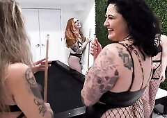 For my birthday, all I wanted was to have all my holes filled at one time! My 3 charming girlfriends thonged up and made my fantasies come true!
