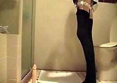 Sissy maid and her dildo 9