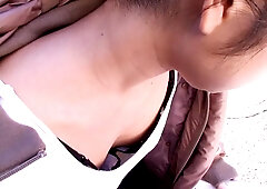 Yet again a downblouse video of an ignorant Asian