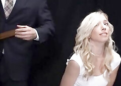 Cute tiny blond Mormon teen Zoe Parker is sent to President Oaks after getting caught fooling around with her boyfriend. President Oaks is not cheerfu