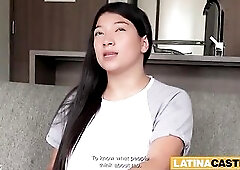 BIGGEST NATURAL BREASTS Lalin girl Unfathomable Throated COARSE In Fake Amateur Casting