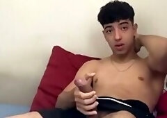 Cute Stud Jerk Off Throbbing Cock