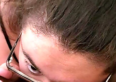 Voluptuous beauty's raw passion ignites in a vintage intimate cleaning