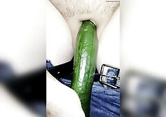 Sticking a cucumber in my rod, desire it was a worm schlong