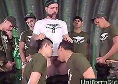 Military New Recruits gangbang