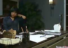Small dick tranny assfucked by colleague