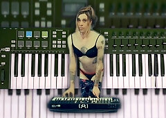Frolicking Piano in her Underpants