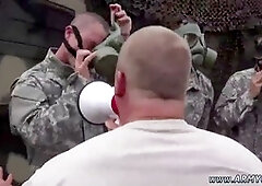 bear suit sex with first-time glory hole scene