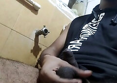 Morning Masturbation with a Big Cock
