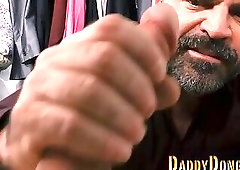 Teen gets cock tugged