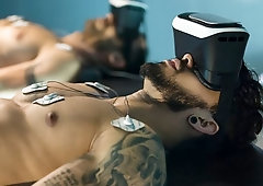 Pietro Duarte and Ely Chaim fuck on a black couch