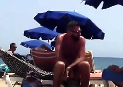 Str8 spy daddy bear at the beach 9