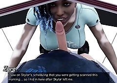 Stranded In Space - Sexy Oral-sex By Vitiligo Angel