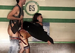 Having fucky-fucky in a public parking. Secret agents Roleplay