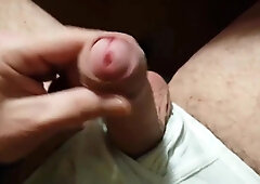 Uncut Cumshot Foreskin Play Orgasm watching Porn 3