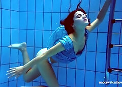 Natural boobs porn with randy Marusia from Underwater Show