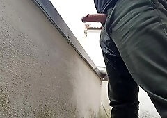 Peeing In My Pants Watching From The Balcony