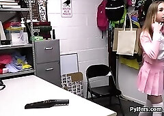 Perky brat gets fucked again for pilfering