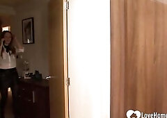 Housewife gets banged by her son's most good ally