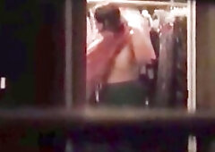 Peeping Hot mother I'd like to fuck in the window voyeur