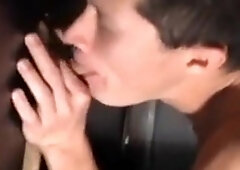 Glory Hole Semen Slurpin at the Arcade356