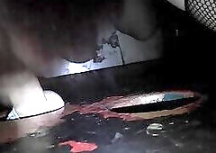 Sucking off another random cock at the gloryhole