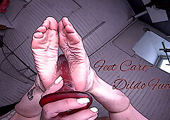 Feet Care & Dildo Fuck