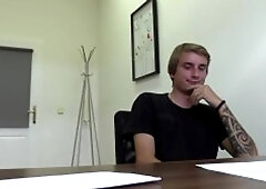 DirtyScout - Czech dude undressing in a shop