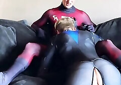 241.1 two twinks in superhero costumes
