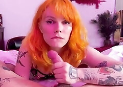 POV Jerking off and Sucking Rod with Jizz flow