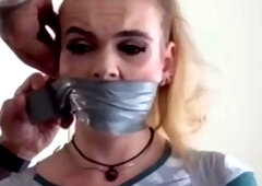 Tape Escape Challenge! Scream For Sir