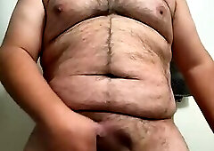 Dirty bear jacking off